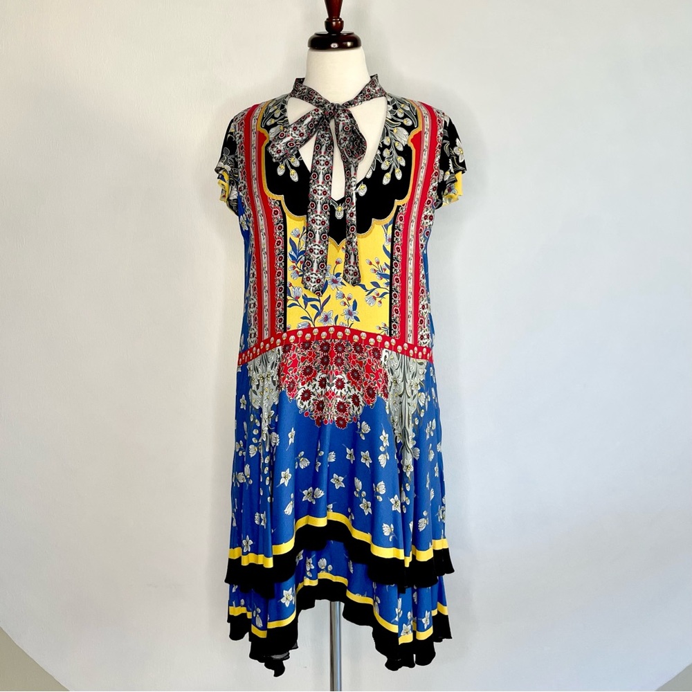 Alice+Olivia Mixed Print Dress, Large